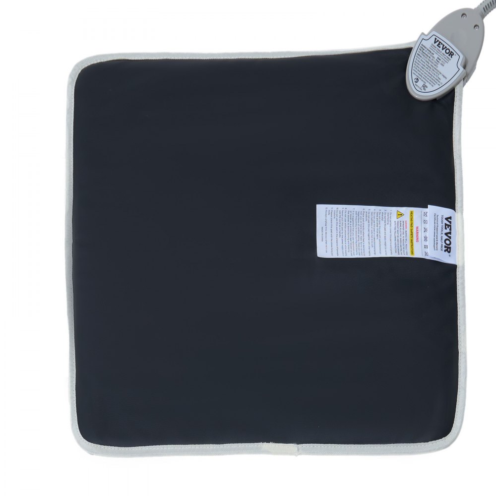 VEVOR Infrared Heat Pad, Therapy Mat made of Amethyst Gemstones with Negative Ions, 39-70 °C Hot Gemstone Mat with 0-720 Minute Timer for Relief of Back and Hip Pain (46 x 46 cm)