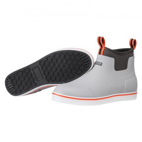 VEVOR Knöchelstiefel, Regenstiefel, rutschfeste Gummi-Arbeitsschuhe für den Außenbereich, isolierte Schlammstiefel, ideal zum Wandern, Angeln, Jagen oder für die Gartenarbeit Größe 11 US