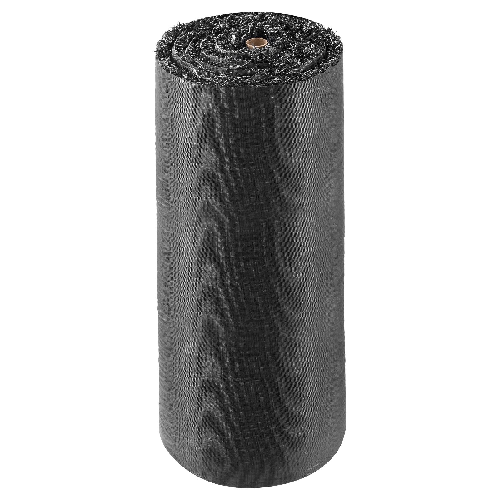 VEVOR Rubber Mulch Mat Roll, 2 Rolls 244 x 61 cm Recycled Rubber Mulch Mat, 0.5 Thick Cuttable, Reduced Weed Growth, Natural-Looking Weed Barrier Mat, Permanent Walkway Pathway for Landscaping