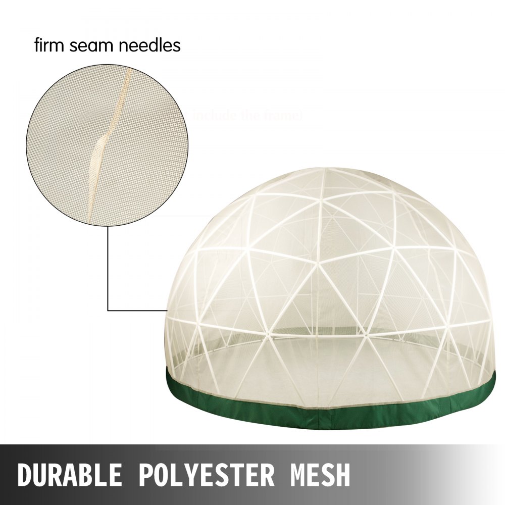 Garten Iglu Bubble zelt 12 x 7 Fuß Pavillon Polyester Kuppel Zelt Mesh Zelt