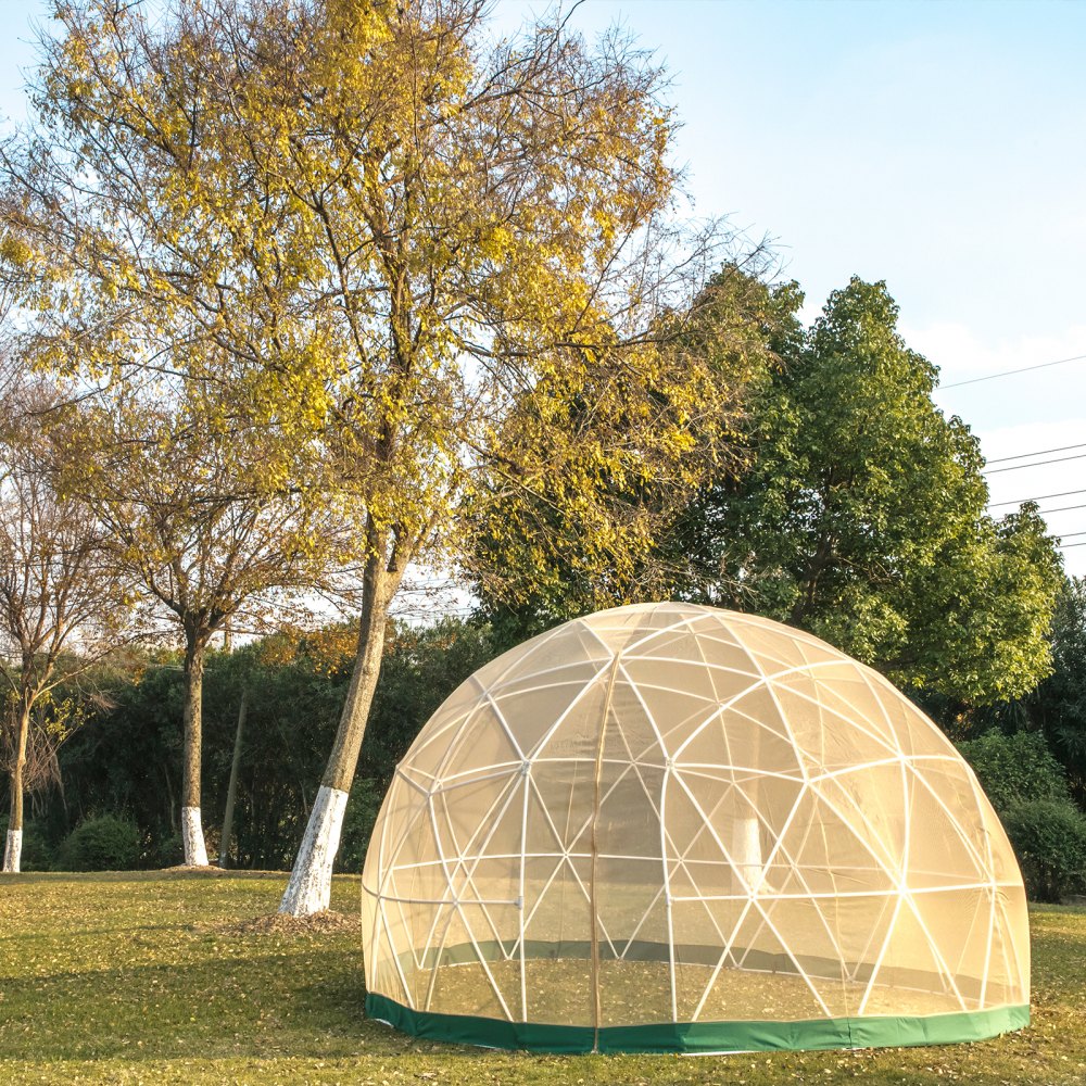 Garten Iglu Bubble Zelt 2,89x1,8m Reißverschluss Gartenkuppel Ohne Halterung