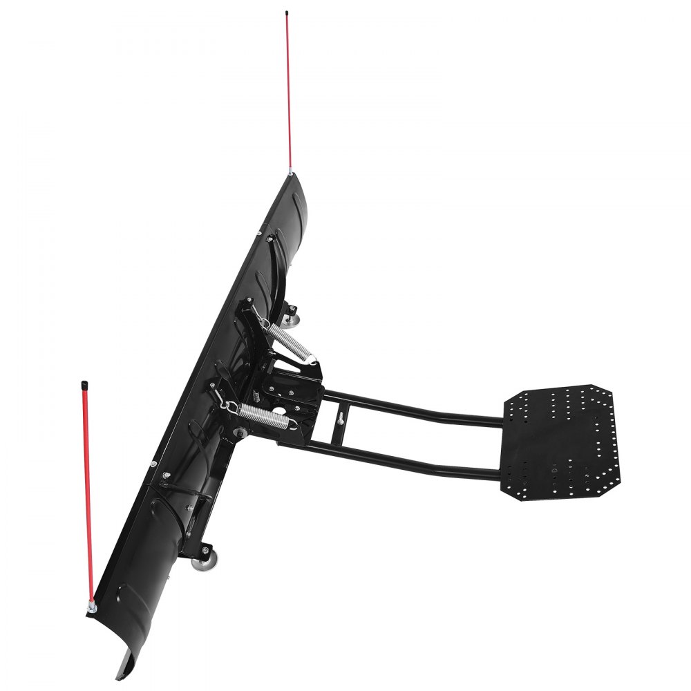 VEVOR Schneeschild, 109/182cm Schneepflug-Set, leicht abnehmbar, universell montierbarer Schneeschieber mit Gummiklappen, Stahlklinge, Räumschild kompatibel mit den meisten UTVs & ATVs
