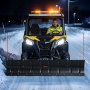 VEVOR Quad Schneeschild 1092 & 1800 mm Schneepflug ATV 3 Montageoptionen, für Meisten ATVs & UTVs zur Schneeräumung Geeignet, Kohlenstoffstahl-Räumschild, Höhen- & Links-Rechtsverstellbar, Schwarz