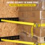 VEVOR Ratschenzurrgurt 10 Stück Spanngurte, 2000 kg Max. Bruchfestigkeit Zurrgurte, 3,66 m Befestigungsgurt mit Ratsche, Gelb Materialhandhabung aus Polyester, Reifengurt geeignet für Autodachträgern