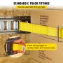VEVOR Ratschenzurrgurt 10 Stück Spanngurte, 2000 kg Max. Bruchfestigkeit Zurrgurte, 3,66 m Befestigungsgurt mit Ratsche, Gelb Materialhandhabung aus Polyester, Reifengurt geeignet für Autodachträgern