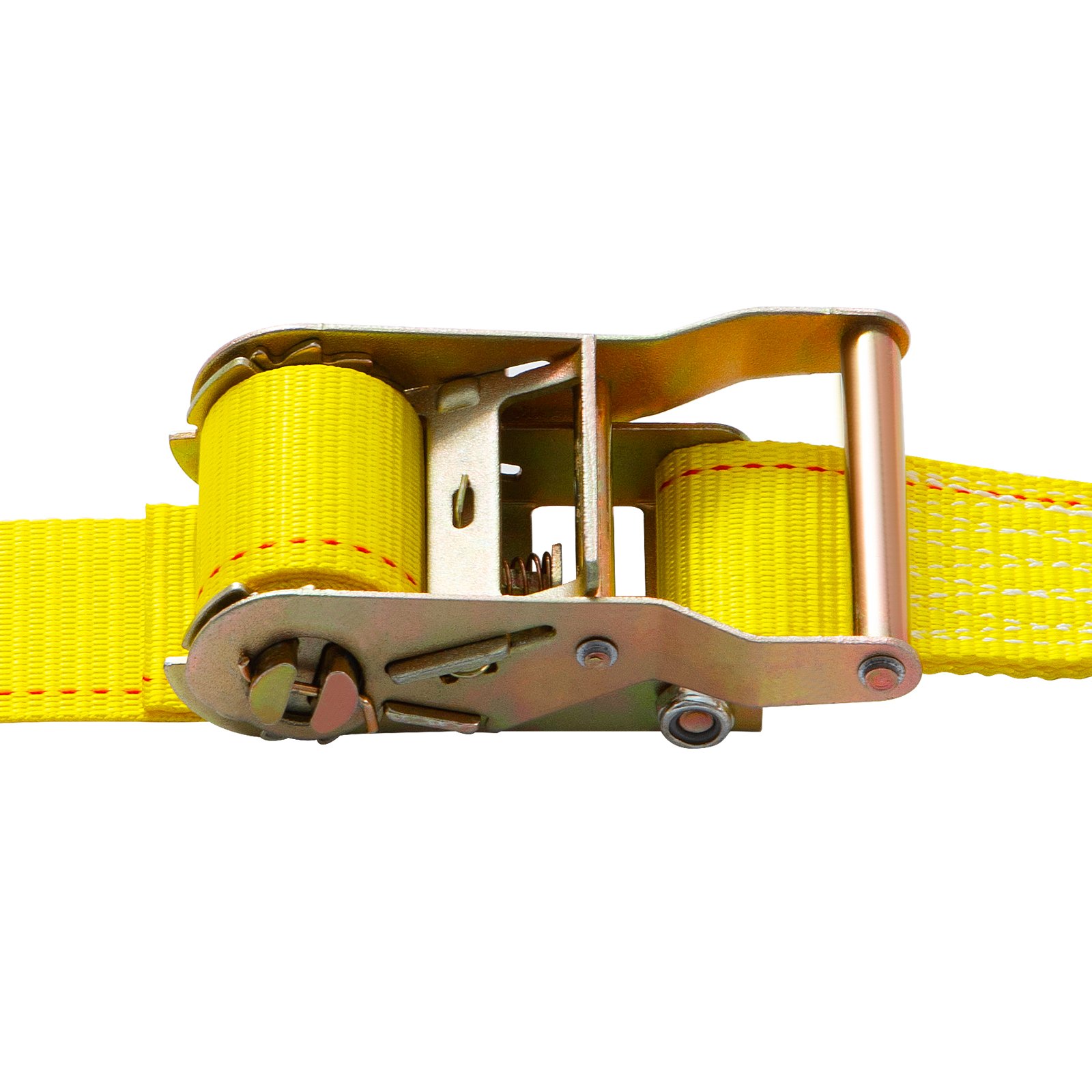 VEVOR Ratschenzurrgurt 10 Stück Spanngurte, 2000 kg Max. Bruchfestigkeit Zurrgurte, 3,66 m Befestigungsgurt mit Ratsche, Gelb Materialhandhabung aus Polyester, Reifengurt geeignet für Autodachträgern