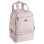 VEVOR Milchpumpen-Rucksack, 270x240x340 mm, mit Kühlakku, passend für S1/S2, Pumpzubehör & Muttermilchaufbewahrung, Wickel Rucksack für Arbeit, Reisen & Familiengebrauch, Hellrosa