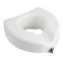 VEVOR Toilettensitzerhöhung Toilettenerhöhung (158 kg Tragkraft) 127 mm Hubhöhe, erhöhter Toilettensitz mit vergrößerter Öffnung für ältere Menschen Senioren, längliche & runde Schüsseln
