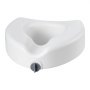 VEVOR Toilettensitzerhöhung Toilettenerhöhung (158 kg Tragkraft) 127 mm Hubhöhe, erhöhter Toilettensitz mit vergrößerter Öffnung für ältere Menschen Senioren, längliche & runde Schüsseln