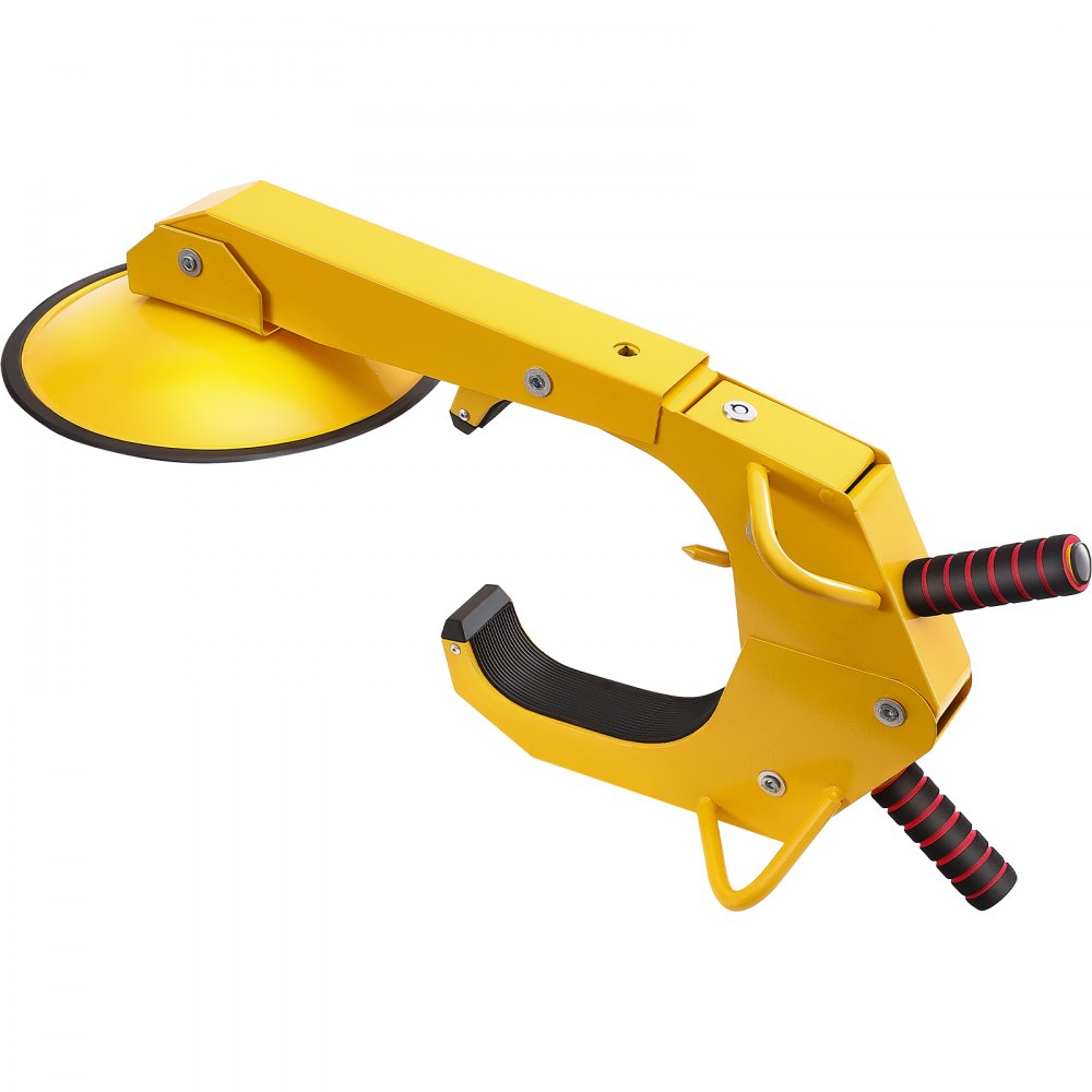 VEVOR Wheel Lock Car Clamp 2 pcs. Tire Lock, Fits 160-380 mm Wheel Diameter, Anti-Theft, Trailer Wheel Clamp with 30 cm Suction Cup, Parking Clamp for Cars, Trucks, SUVs, Campers, Boats, Yellow