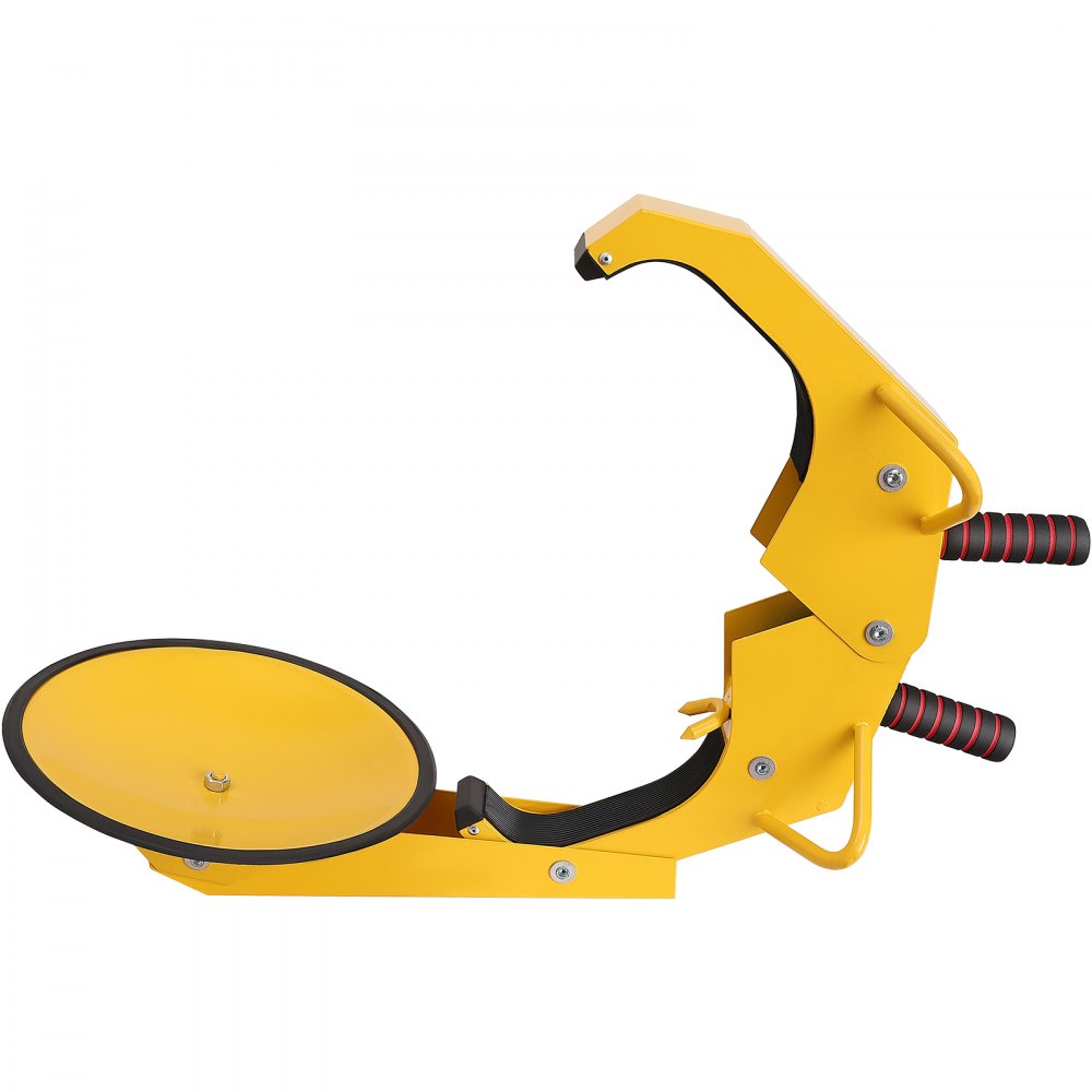 VEVOR Radschloss Autokralle 2 Stk.Reifenschloss, Passend für 160-380 mm Raddurchmesser Anti-Diebstahl, Anhänger-Radkralle mit 30 cm Saugnapf, Parkkralle für Autos, Lkw, SUVs, Camper, Boote Gelb