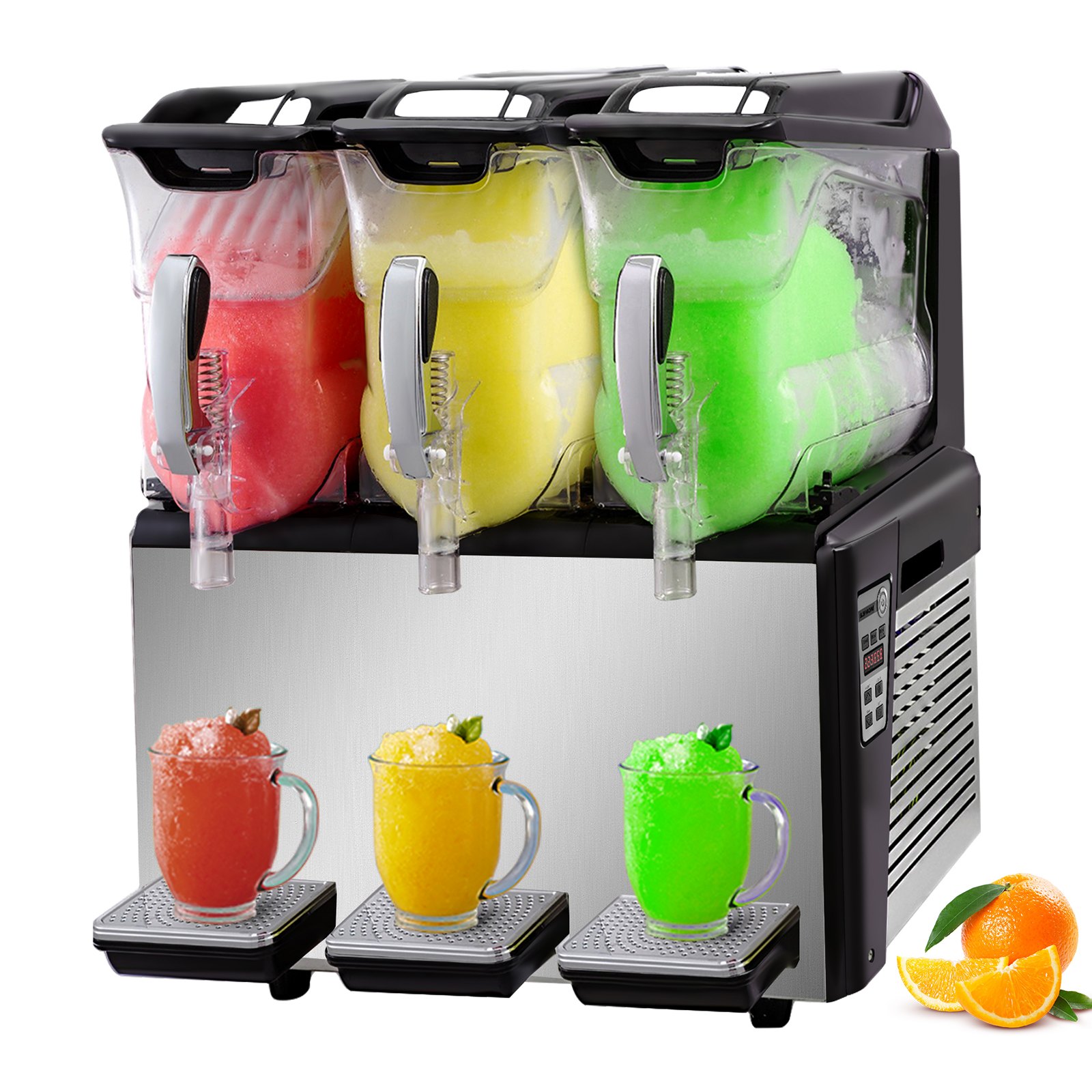 3x10l Slusheis Maschine Slush Eismaschine Slushgerät Slushmaschine Edelstahl