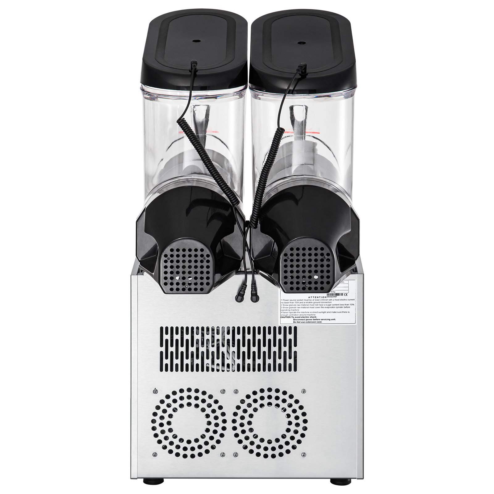 VEVOR Kommerzielle Slusheis Maschine Slush Eismaschine 2x12L 700W Slushgerät