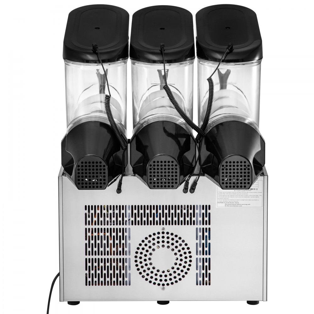 VEVOR 3X12L Slusheis Maschine Slush Eismaschine Slushmaschine 595x545x700mm