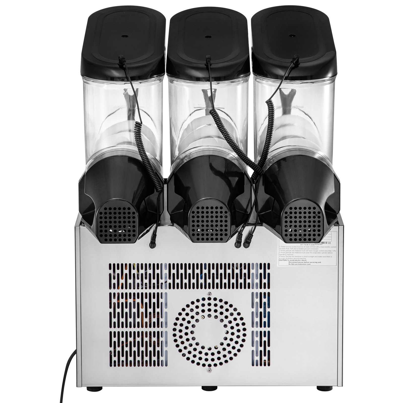 VEVOR 3X12L Slusheis Maschine Slush Eismaschine Slushmaschine 595x545x700mm