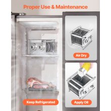 VEVOR Fleischschneider Maschine Klinge 7mm Edelstahl für SJY-DQ90 Meat Slider