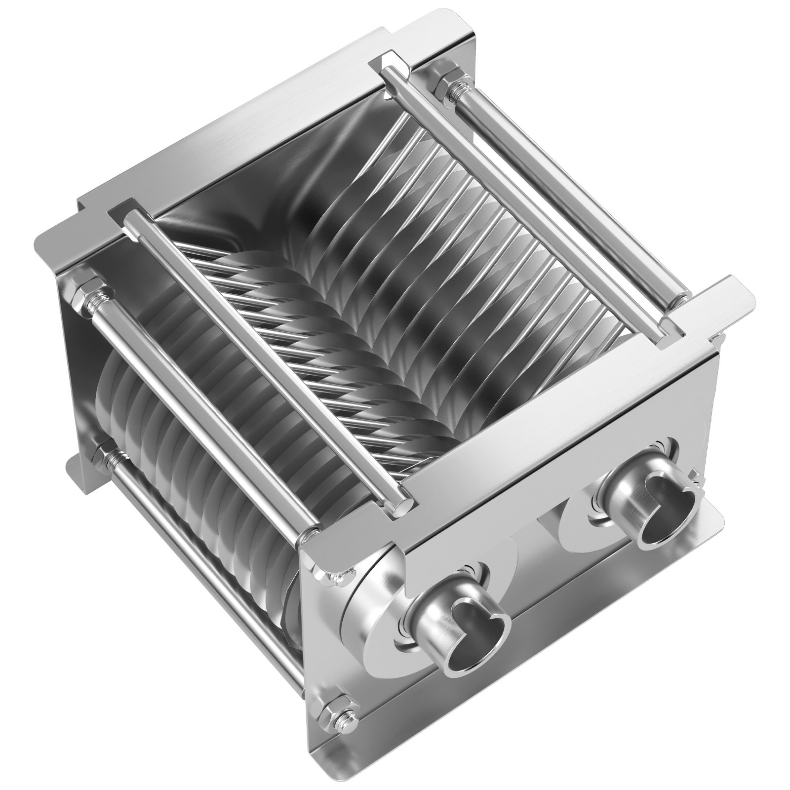 VEVOR 86 mm Klinge für gewerblichen Fleischschneider, ein Klingensatz für SJY-DQ90 Fleischschneidemaschine, Edelstahl Cutter Slicer Klingensatz (7 mm Schnittstärke) für knochenloses Fleisch