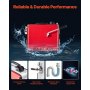 VEVOR Elektrische Rohrreinigungsmaschine, 500 W, 1400 U/min, Abflussreiniger, 20 m x 16 mm & 5 m x 9,5 mm Federkabel, 0,4 m x 16 mm flexible Feder & 8 Schneider, für Rohre mit 50–110 mm Durchmesser