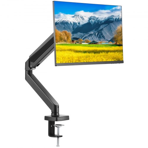 VEVOR Monitor-Halterung Einzelhalterung Passend für 330-813 mm Kompatible Monitorgröße, Aluminiumlegierung 75 x 75 mm & 100 x 100 mm VESA-Muster, Höhenverstellbarer Halterung Drehbar Kippbar
