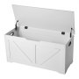 VEVOR Kids Storage Bench, Wooden Toy Box Chest, Large Storage Cabinet with Safety Hinge, Toddlers Storage Bench for Playroom, Living Room or Entryway, Easy Assembly, 990 x 395 x 480 mm, White