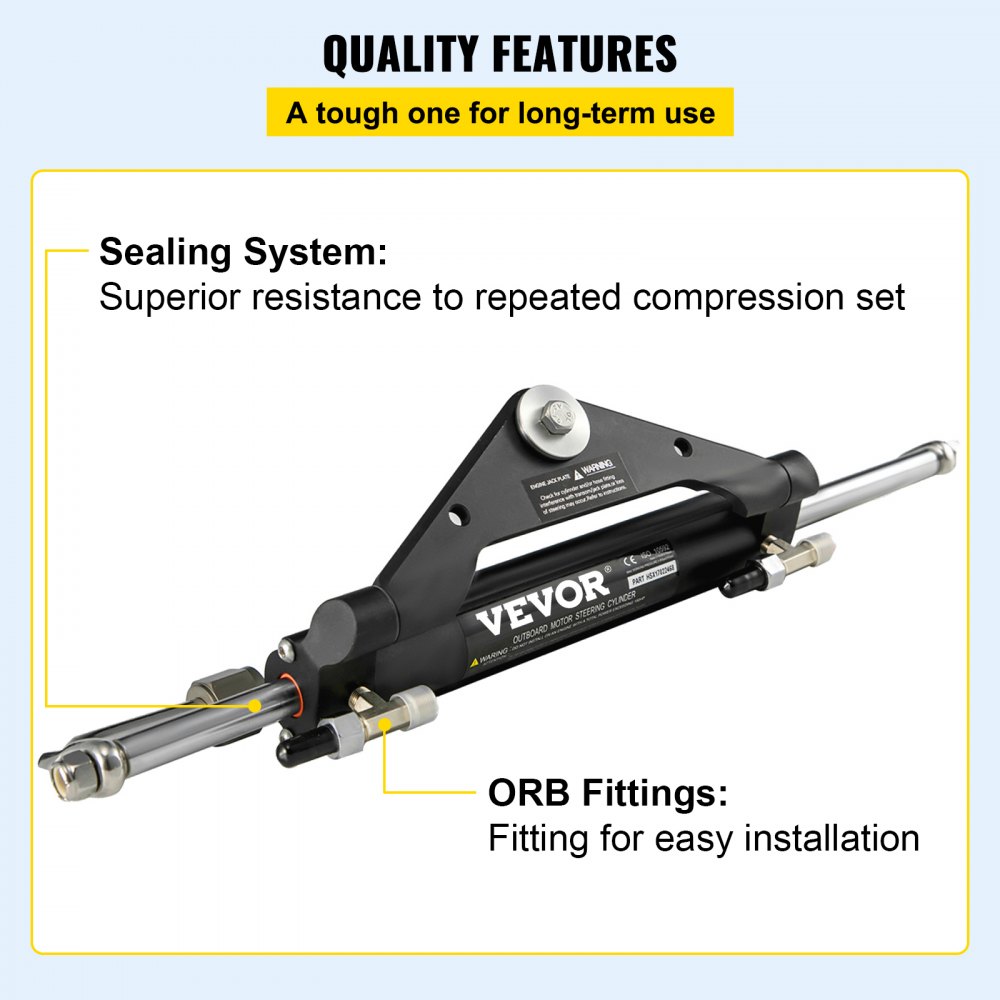 VEVOR 117CC Hydraulische Servopumpe HC4645H Hydraulische Außenborder Lenkpumpe150PS Servopumpe hydraulisch Hydraulic Outboard Steering Pump