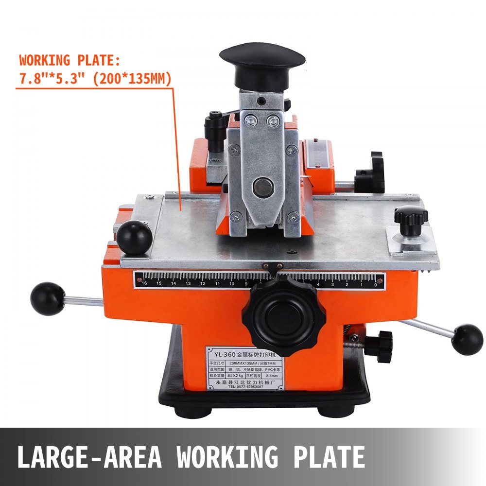 Semi-auto Türschild/typenschild Diy Drucker 4mm Logo Metallplatte Drücken