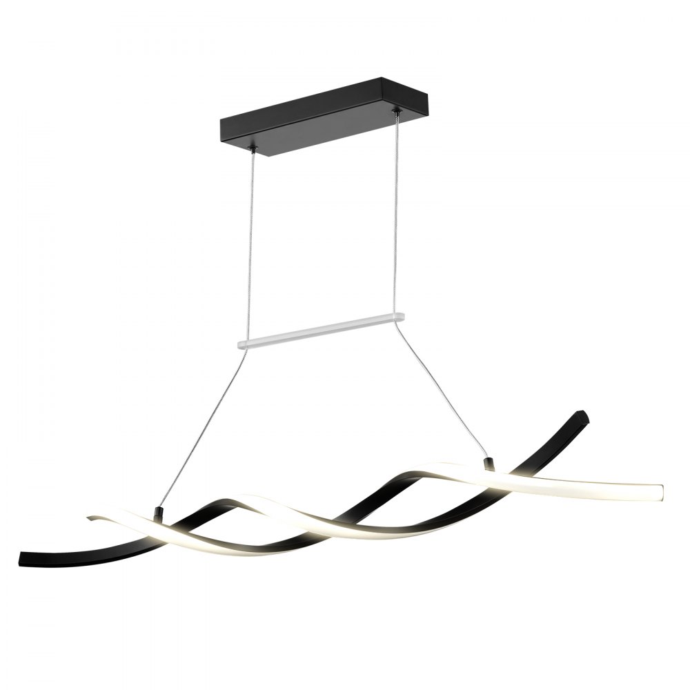 VEVOR Moderne Kronleuchter-Leuchten, 24 W, dimmbare LED-Pendelleuchte mit Fernbedienung, Silikon-Lampenschirm, einstellbare Farbtemperatur 3000 K-6000 K, Deckenlampe für Küche und Esszimmer