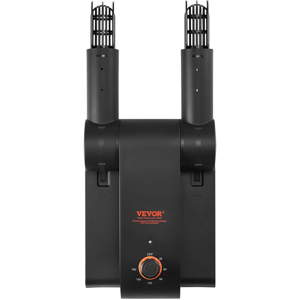 VEVOR 180° Faltbarer 2-Röhren Schuhtrockner Stiefeltrockner Schwarz & Orange