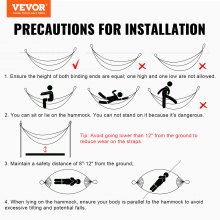 VEVOR Hängemattengestell Hängemattenständer für 2,9-3,85m Hängematte 204kg