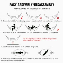 VEVOR Hängemattengestell Hängemattenständer Gestell 2,8–3,9m Hängematte 215kg