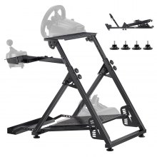 VEVOR Lendradständer, verstellbarer & faltbarer Simulatorständer für Logitech G923 G920 G29 G27, Thrustmaster T300RS TX F458 T500RS T3PA-PRO (F1/GT) Gaming-Cockpit, Pedalsimulator nicht enthalten