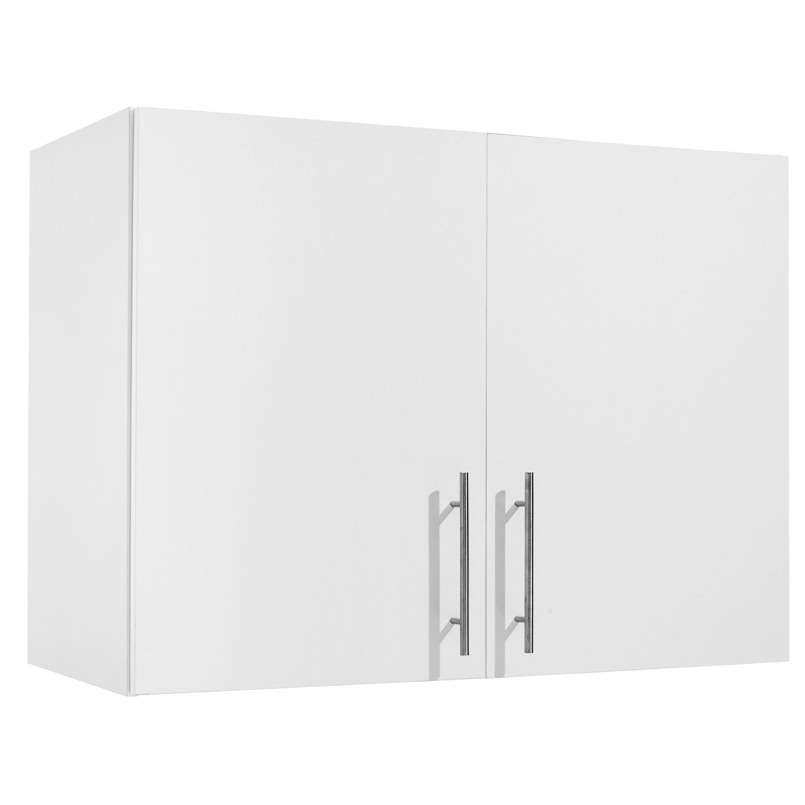 VEVOR Laundry Room Wall Cabinet, 2-Tier Wall Mounted Hanging Cabinet with Adjustable Shelf, Cupboard Storage with 2 Doors, for Bathroom, Kitchen, Laundry, 40.6 x 81.3 x 61 cm (D x W x H), White
