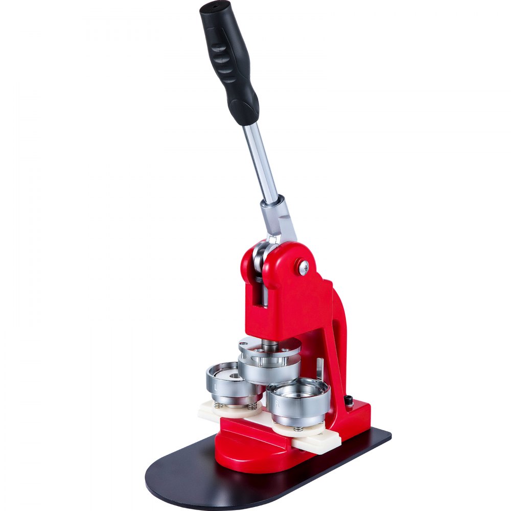 VEVOR Badge Press Machine 44 mm, Button Maker 1000 pieces, Badge Maker with a base size of 16 x 29 cm, Punch Press Machine with user-friendly handle, for making badges and buttons