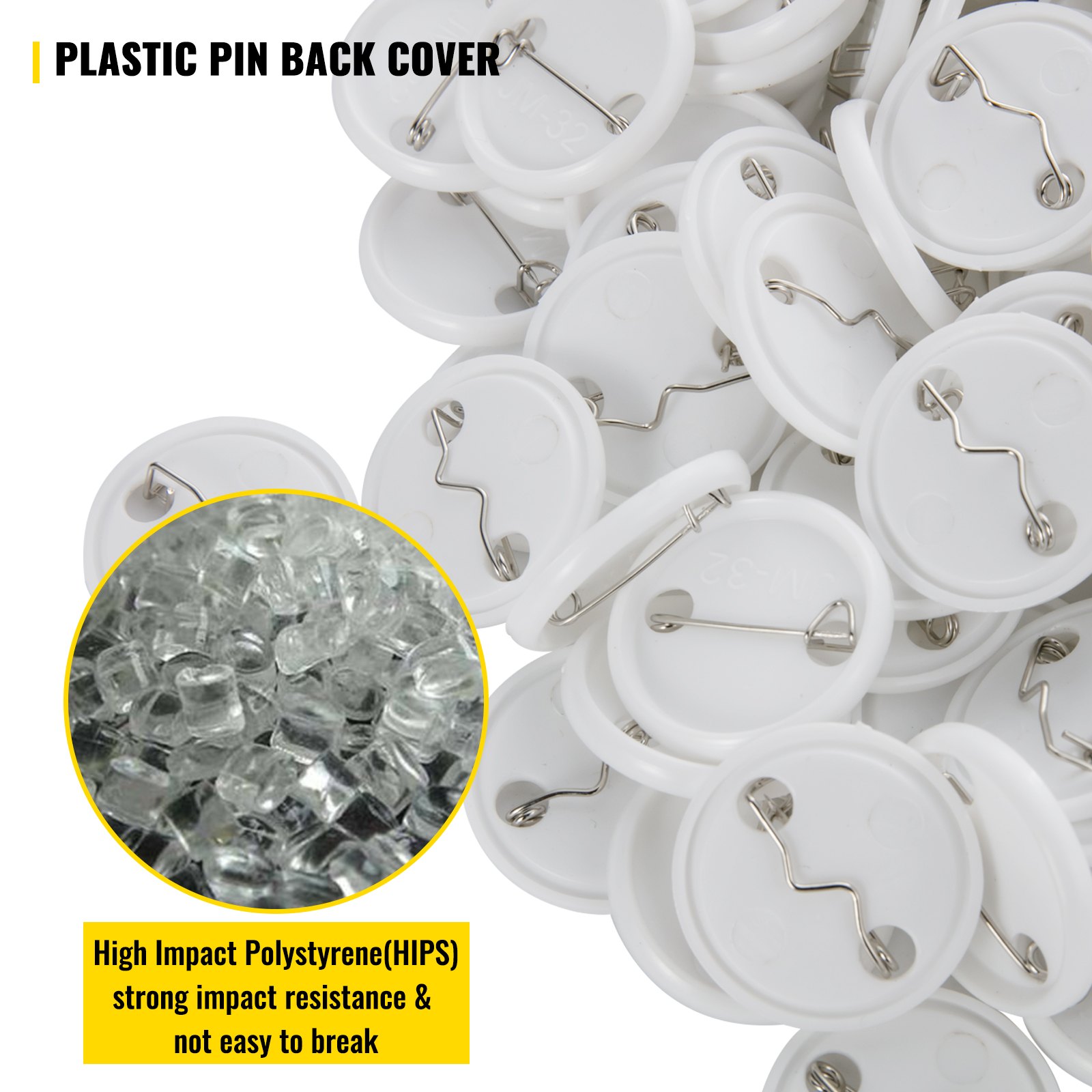 Vevor Buttonmaschine 32mm 500set Badgemaker Buttonrohlinge Buttonpresse Rohlinge