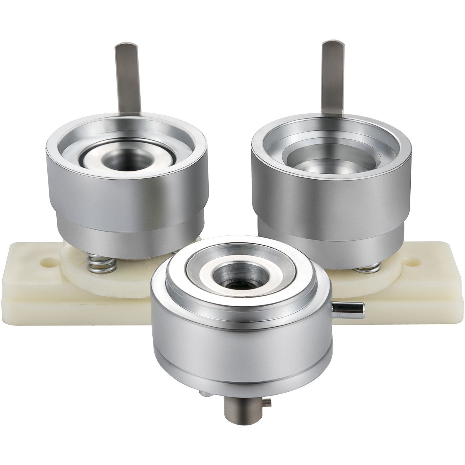 VEVOR Button Stempelsätze 32 mm Buttongröße aus ABS Metall, für Button Hersteller Buttonmaschine Buttonpresse, Badgemaker Ansteckbuttons selber machen DIY Abzeichen Button Anstecker