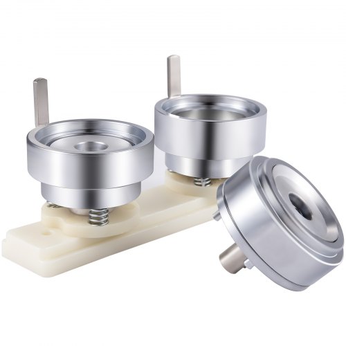 VEVOR Metall Button Stempelsätze für 44 mm Buttongröße Abs für Button Maker Buttonmaschine Buttonpresse Rund DIY Badge Maker Maschine Badgemaker