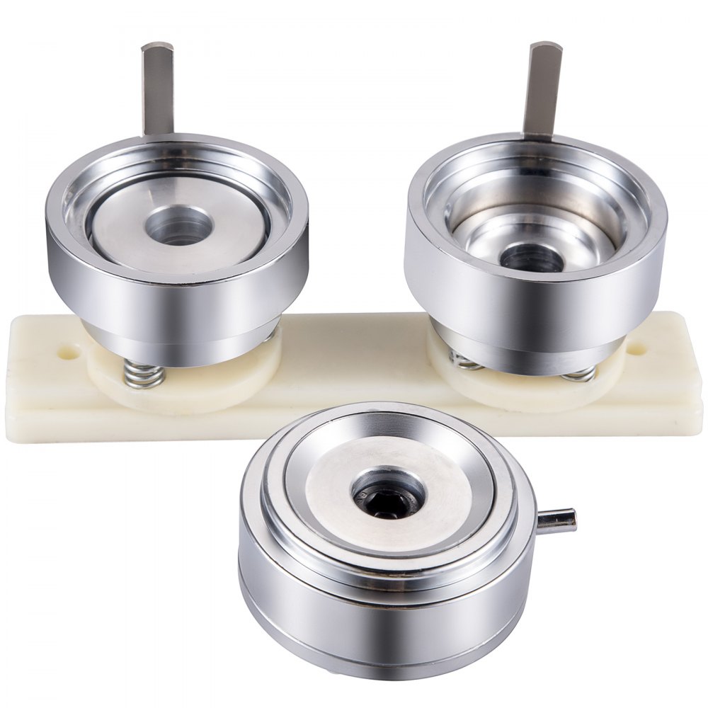 VEVOR Metall Button Stempelsätze für 44 mm Buttongröße Abs für Button Maker Buttonmaschine Buttonpresse Rund DIY Badge Maker Maschine Badgemaker