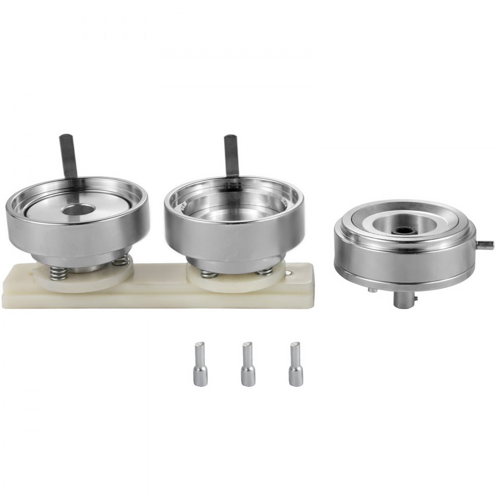 VEVOR Button Stempelsätze für 56mm Buttongröße ABS Metall selber machen Badge Maker Maschine, für Button Maker Buttonmaschine Buttonpresse DIY Abzeichen Button Anstecker, Badgemaker Ansteckbuttons