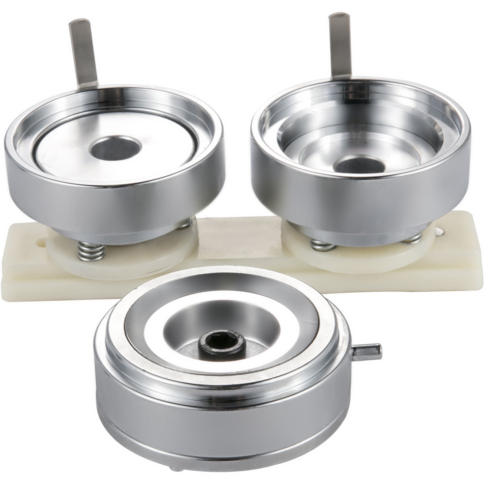 VEVOR Button Stempelsätze für 56mm Buttongröße ABS Metall selber machen Badge Maker Maschine, für Button Maker Buttonmaschine Buttonpresse DIY Abzeichen Button Anstecker, Badgemaker Ansteckbuttons