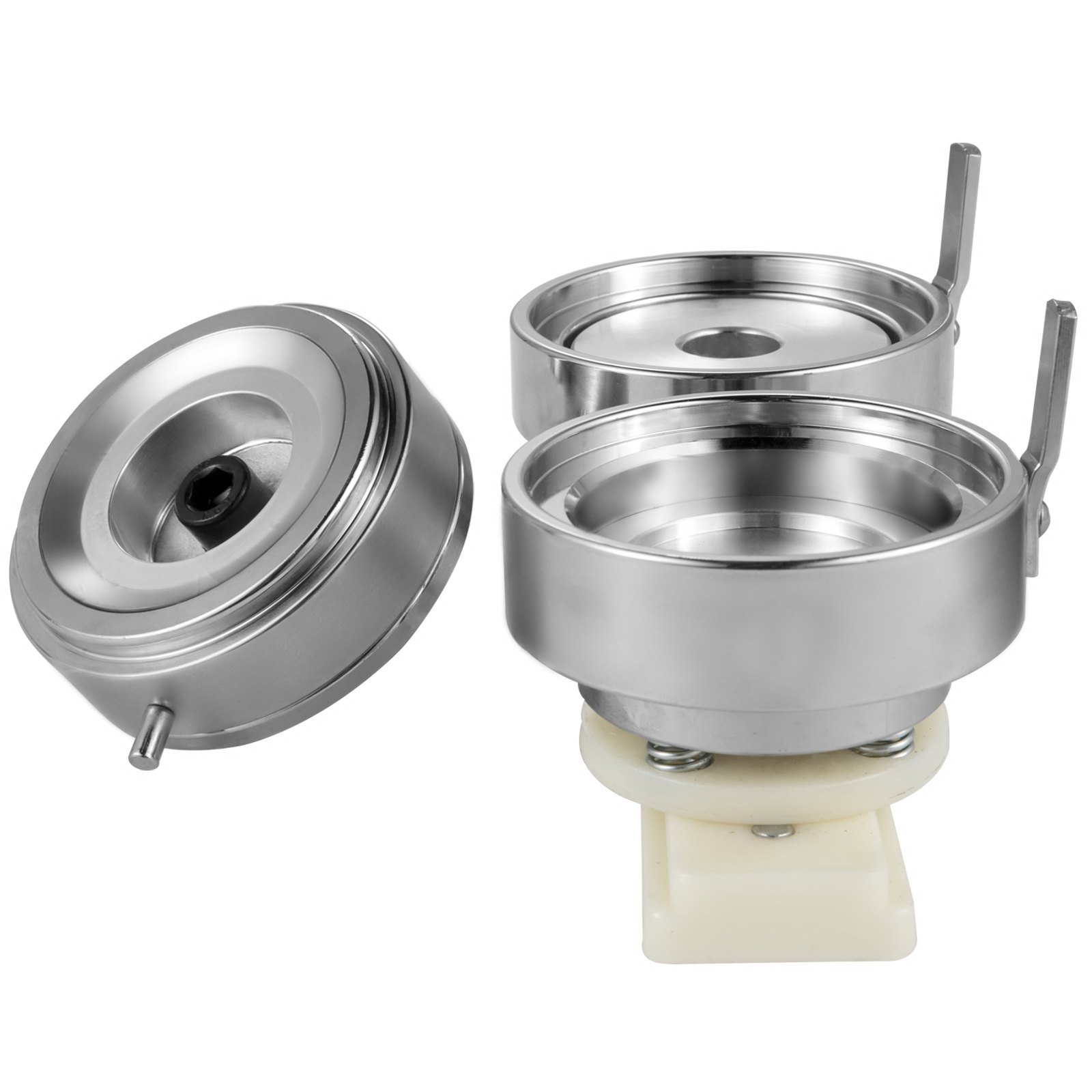 VEVOR Button Stempelsätze für 56mm Buttongröße ABS Metall selber machen Badge Maker Maschine, für Button Maker Buttonmaschine Buttonpresse DIY Abzeichen Button Anstecker, Badgemaker Ansteckbuttons