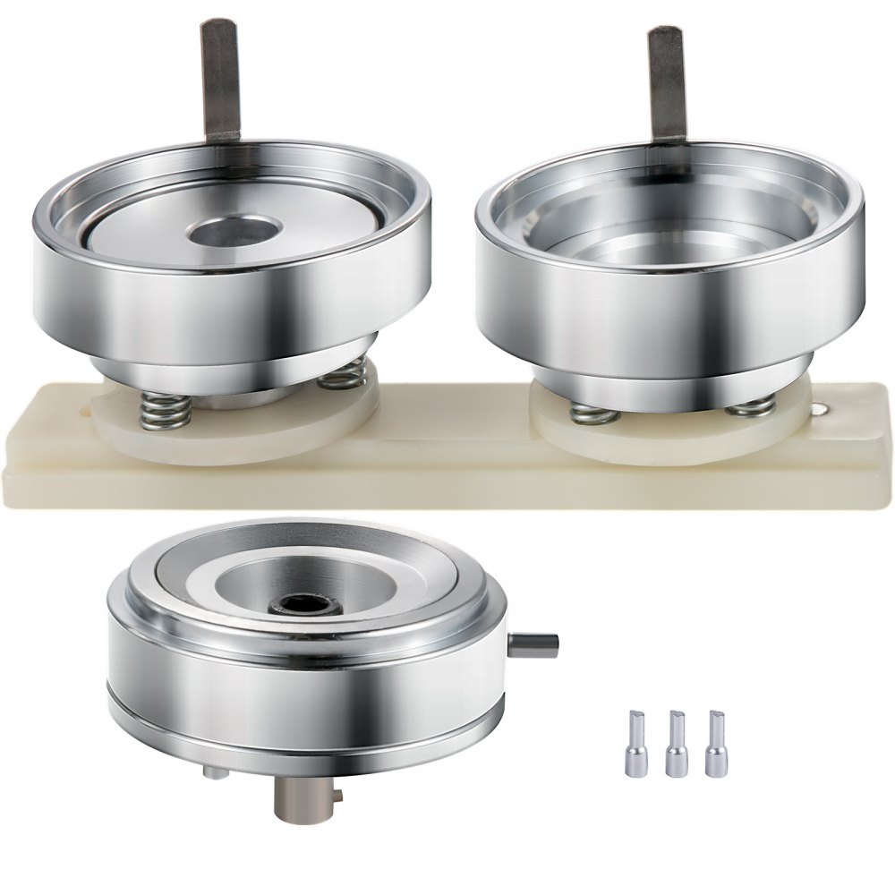 VEVOR Button Stempelsätze ABS Metall für 58mm Buttongröße, für Button Maker Buttonmaschine Buttonpresse DIY Abzeichen Button Anstecker, Badgemaker Ansteckbuttons selber machen