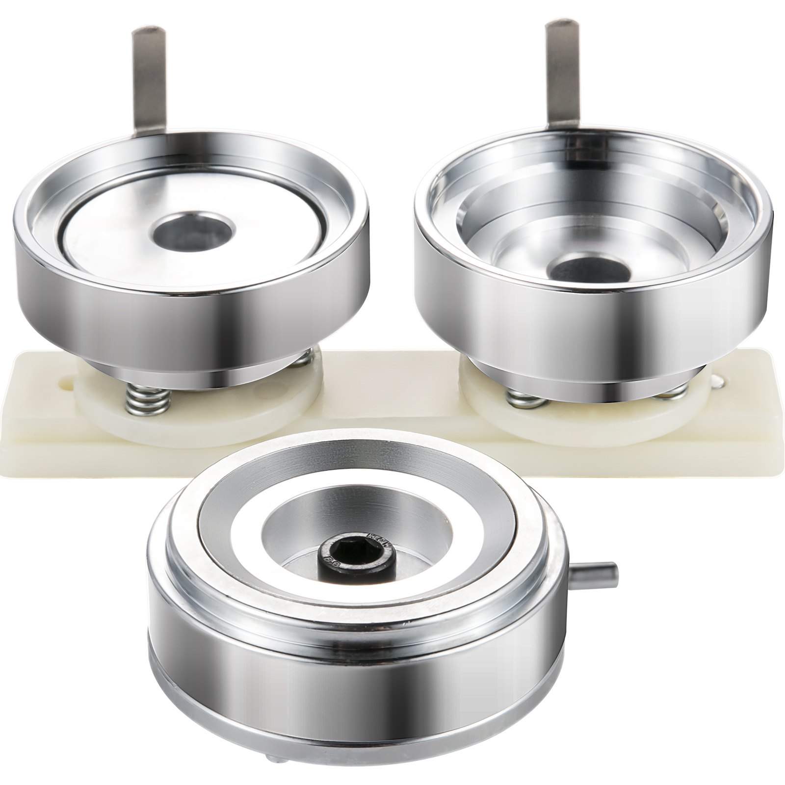 VEVOR Button Stempelsätze ABS Metall für 58mm Buttongröße, für Button Maker Buttonmaschine Buttonpresse DIY Abzeichen Button Anstecker, Badgemaker Ansteckbuttons selber machen