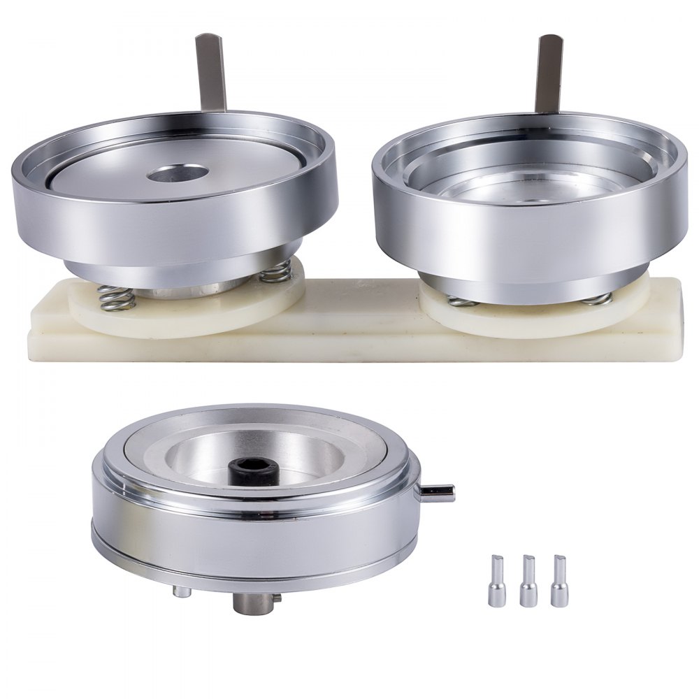 VEVOR Button Stempelsätze 75 mm, Rund Buttonmaschine, Buttonpresse, für 75mm Buttongröße, Badgemaker Ansteckbuttons selber machen Abzeichenerstellungsmaschine für Hemd und Jacke