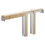 VEVOR Taschenrahmen-Set 812,8 mm Schiebetürbeschläge Stahlummantelte Bolzen, für Haustüren, Zwei-Wege-Soft-Close-Mechanismus, Leichtgängiges Gleiten, Platzsparend, Verdeckte Montage, Verstellbare Breite
