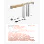 VEVOR Schiebetürrahmen-Set für 610–813 mm breite & 2032 mm hohe Türen, Schiebetür-Set aus verzinkter Stahl mit Zwei-Wege-Soft-Close-Mechanismus & sanftem Gleiten, für Wohnzimmer Badezimmer