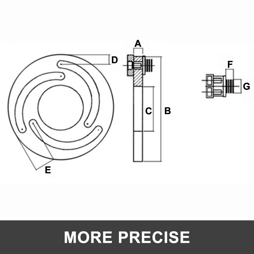 Dreibackenfutter Drehfutter 8'' Aus Gehärtetem Stahl Für Cnc Drehmaschine