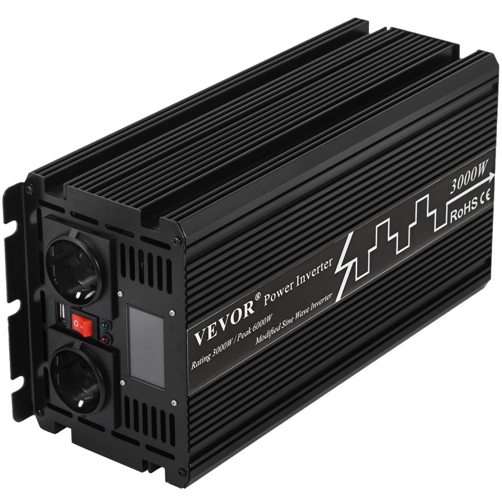 3000w/6000w 12v Zu 230v Spannungswandler Umformer Wechselrichter Lcd Usb Lkw