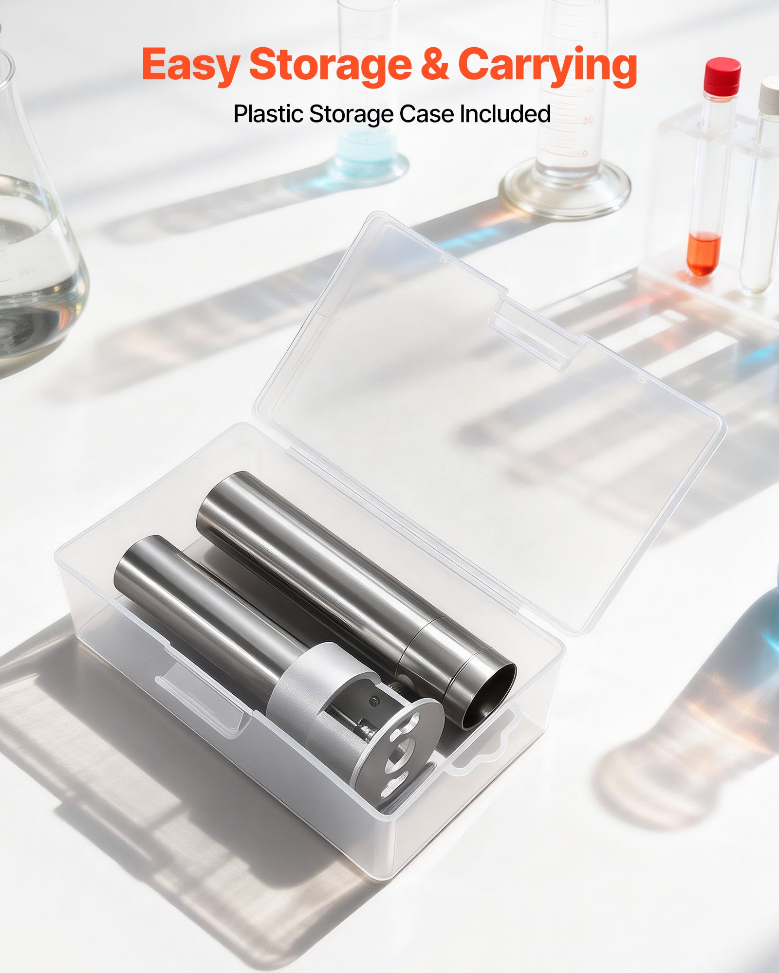 VEVOR Rotoren Ersatz für Digitalanzeige Rotationsviskosimeter, Inkl. 0# Spindel aus 304 Edelstahl, 1-80 cP Laborprüfgerät, Exkl. für VEVOR Viskositätsmessgerät Modell NDJ-5S NDJ-8S SNB-2T LVDV-2T