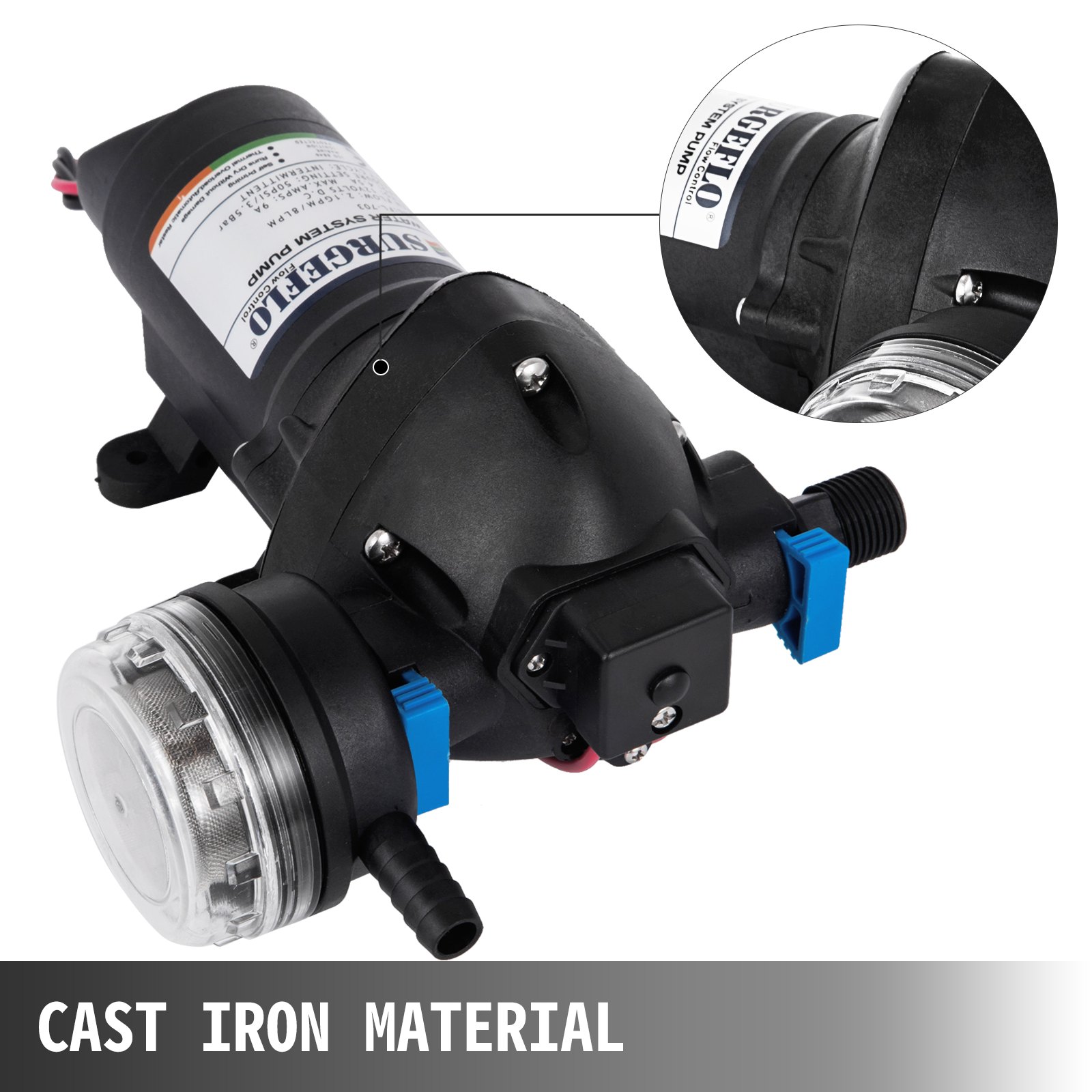 Druckluftmembranpumpe Doppelmembranpumpe Diaphragm Pump Membranpumpe 11lpm 55psi