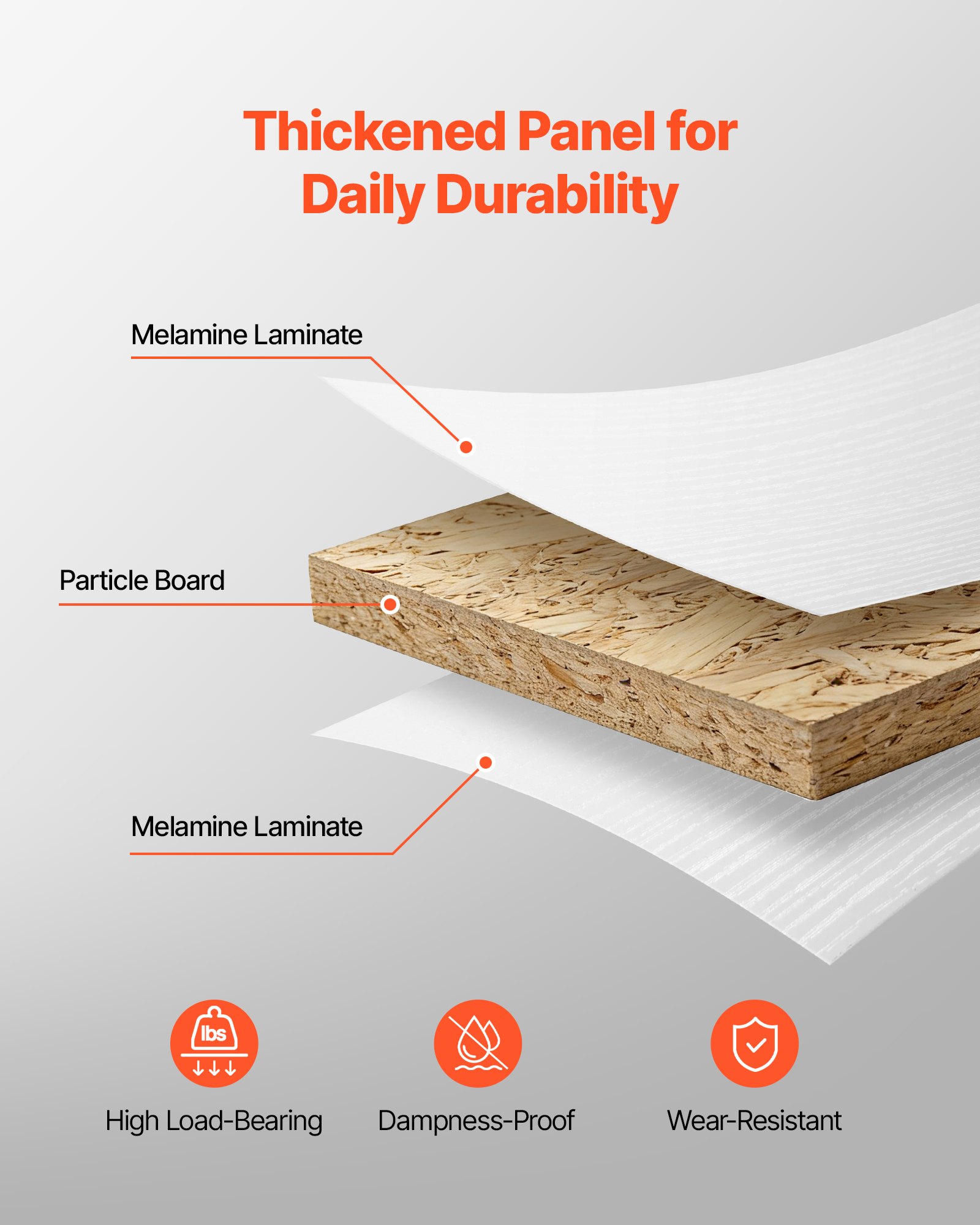 VEVOR Empfangstheke 127,5 cm Lang, Rechteckige Rezeptionstheke mit Lichtleiste & 3 Schubladen & Stauschränken, Empfangstresen für Kasse Lobby Schönheitssalon Büro Hotel, Verkaufstheke Bürotheke